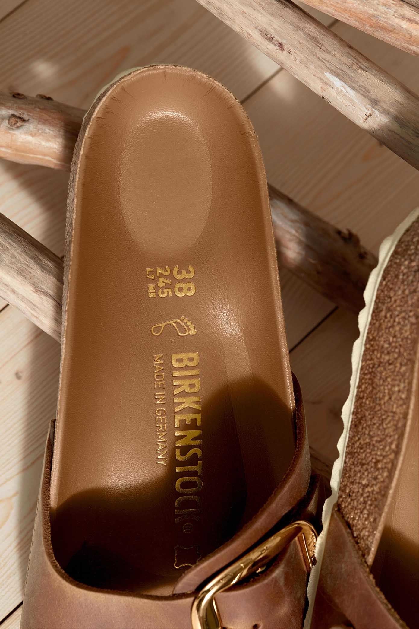 Birkenstock 1006525 Madrid Big Buckle Natural Leather Oiled Cognac Sandals