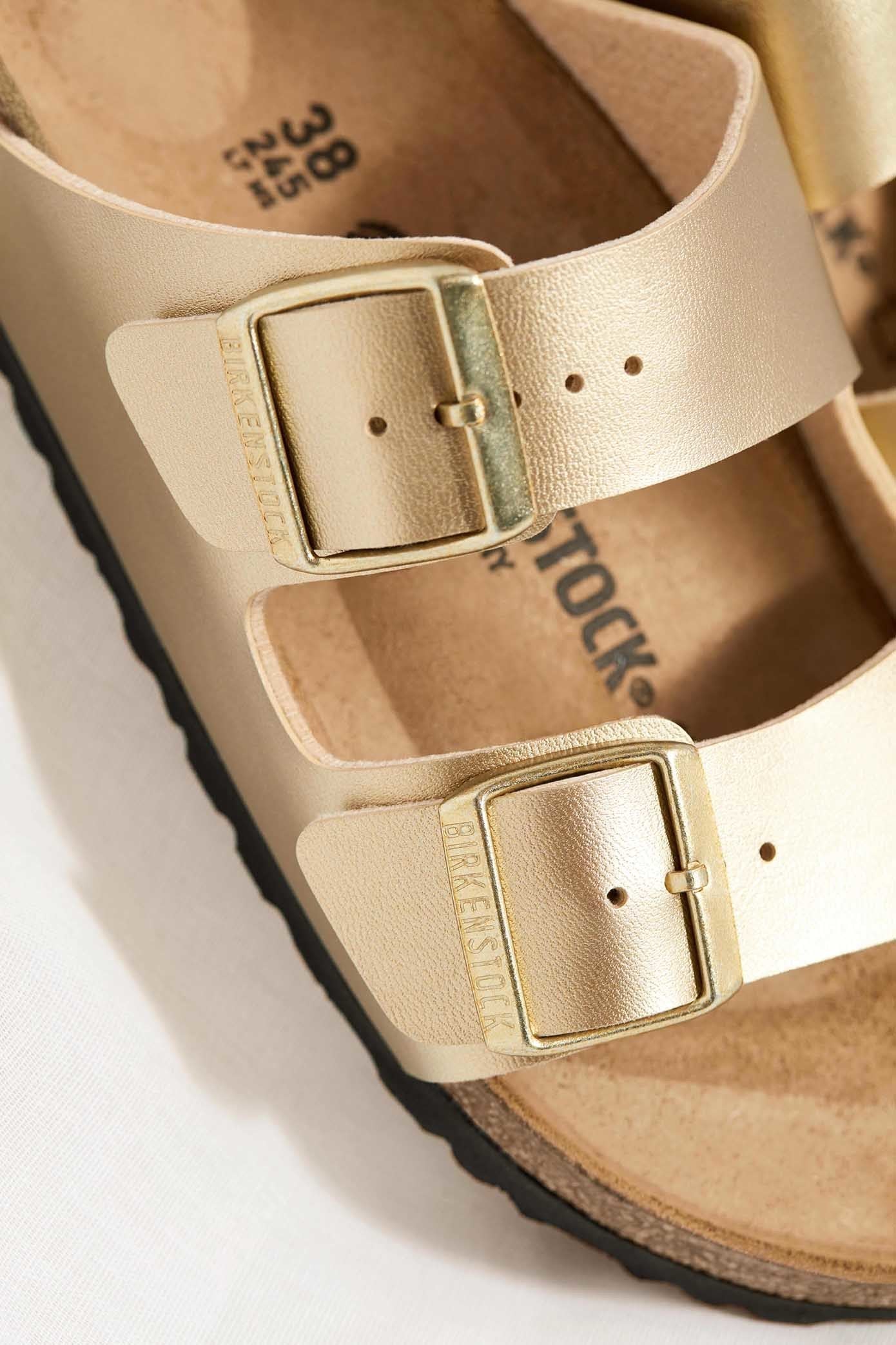 Birkenstock 1016111 Arizona BS Gold 2 Strap Sandals