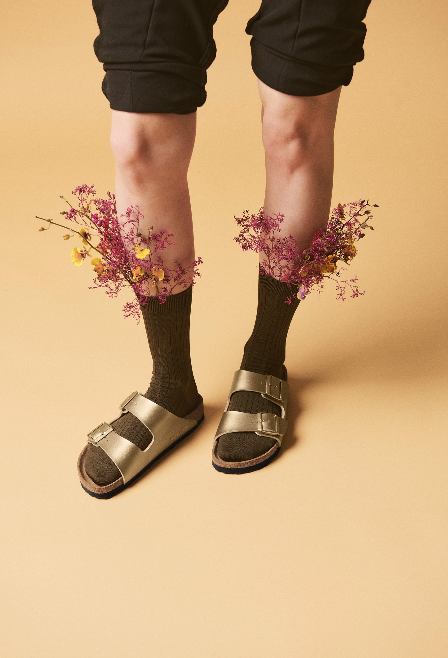 Birkenstock 1016111 Arizona BS Gold 2 Strap Sandals