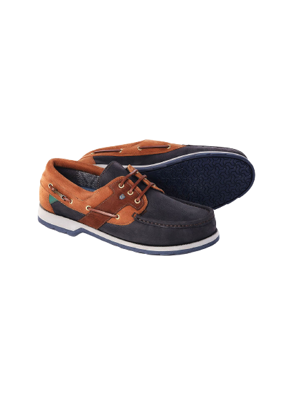 Dubarry 3603-32 Clipper Gore Tex Navy/Brown Deck Shoe