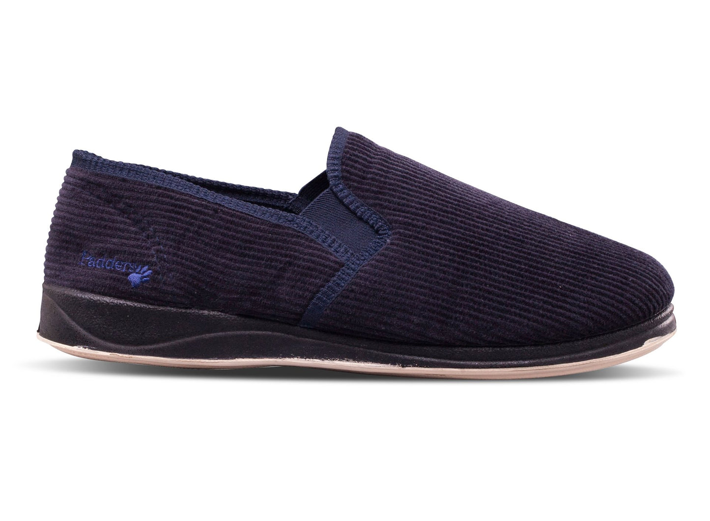 Padders 408/25 408S*02/25 Albert Navy Cord Quilted Slipper