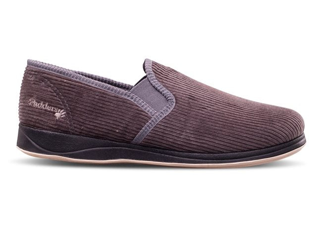 Padders 408/99 408S*02/99 Albert Grey Slippers