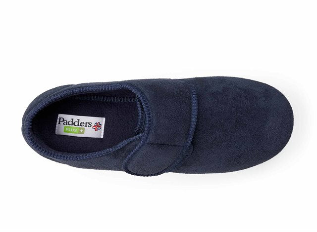 Padders Charles Navy 411/24 Velcro Slippers