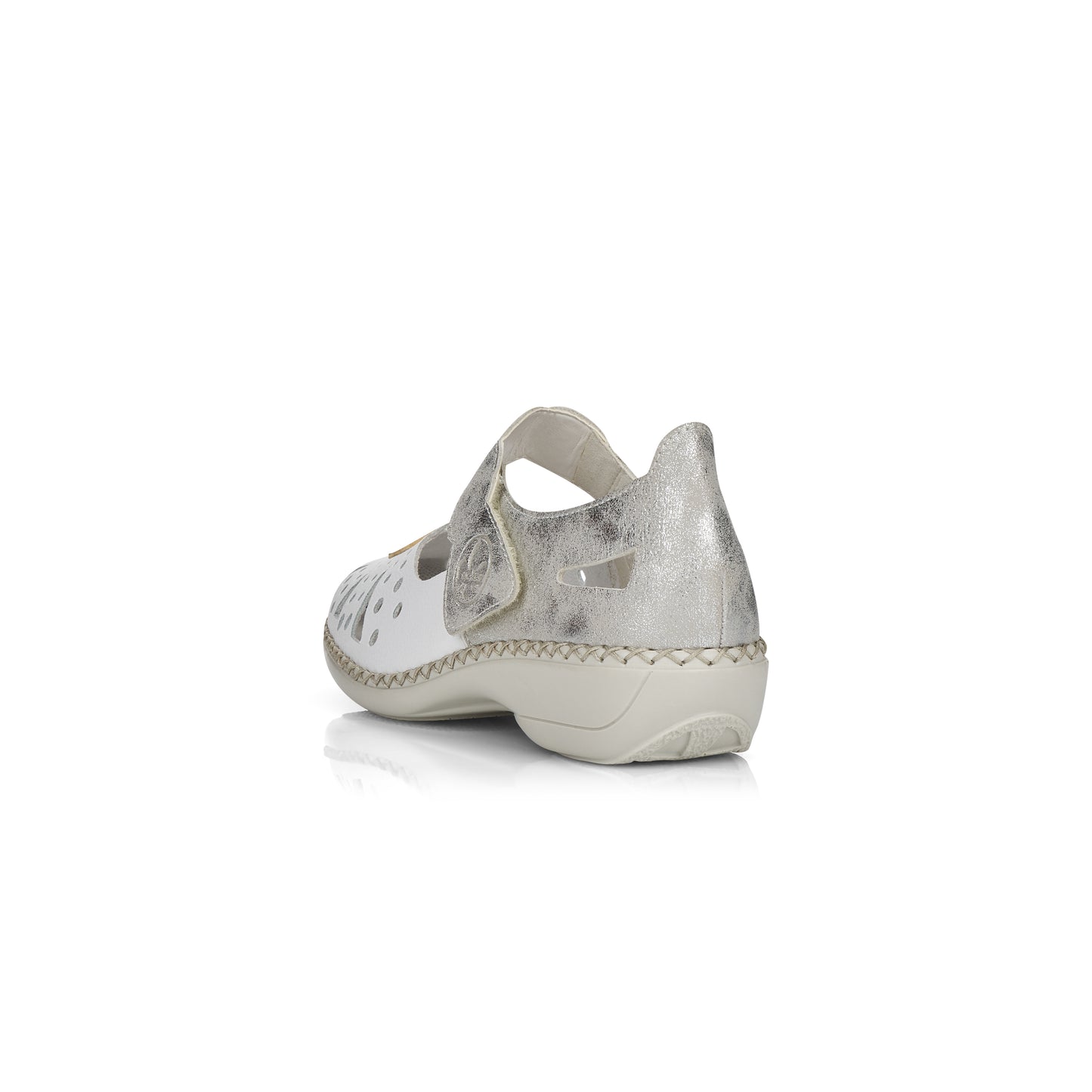 Rieker 41368-80 White & Silver Shoes