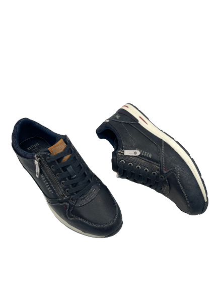 Mustang 4154-313-820 Navy Trainers with Zip