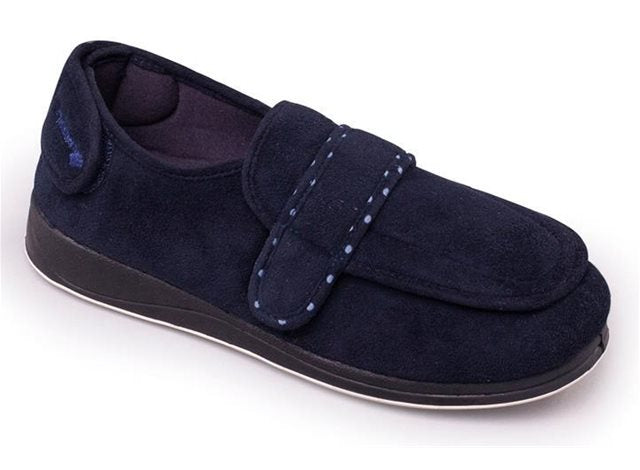Padders 427W24 Enfold Navy Slippers