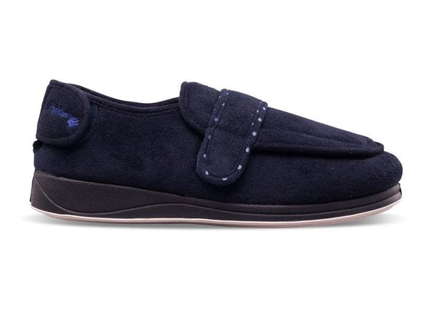 Padders 427W24 Enfold Navy Slippers