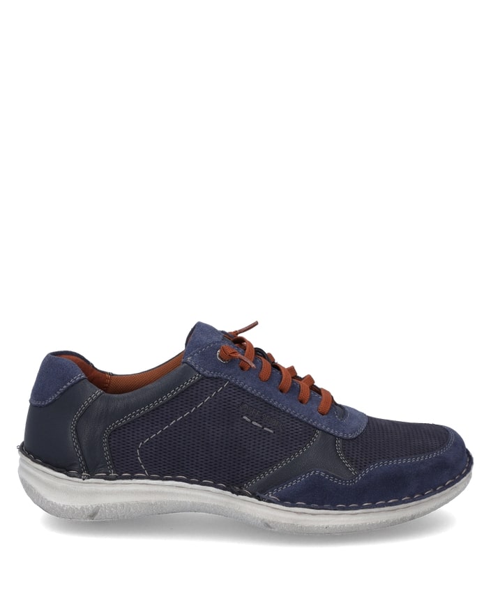 Josef Seibel 43697 TE949 530 Anvers 97 Ocean Navy Rust Laced Shoes