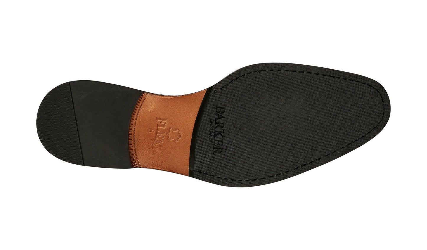 Barker 447117 Southwold Black Calf/Black Deerskin Derby Shoes