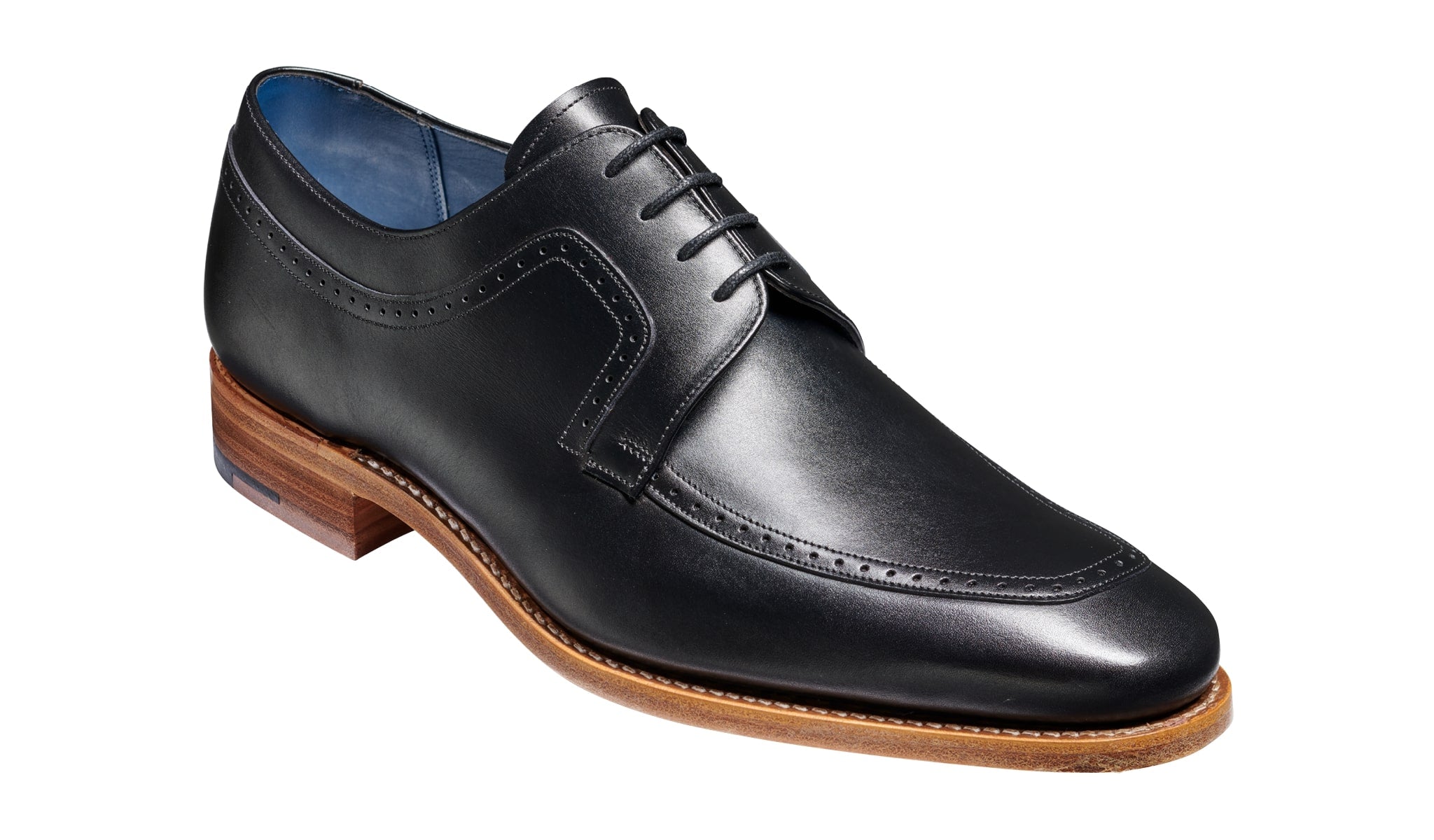 Barker 456616 Antony Black Calf Brogue Derby Shoes The Shoe Parlour