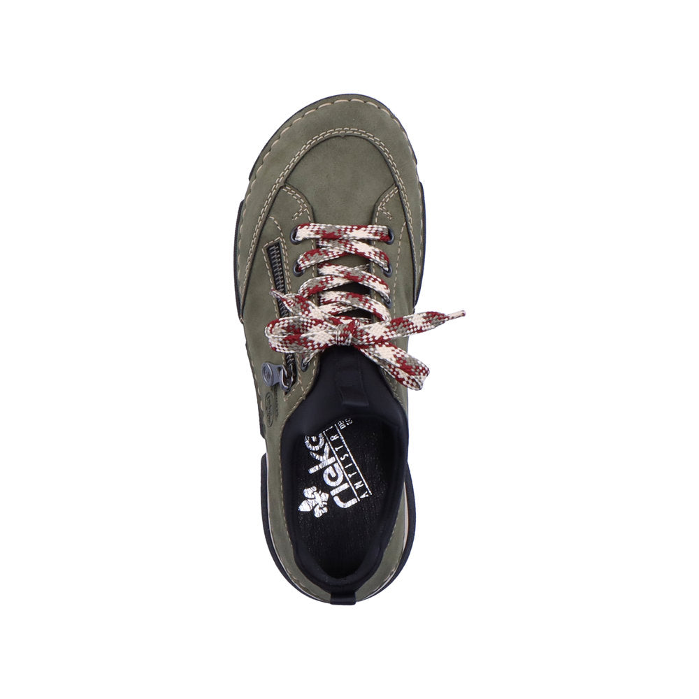 Rieker 45973-54 Khaki Green & Black Sneakers