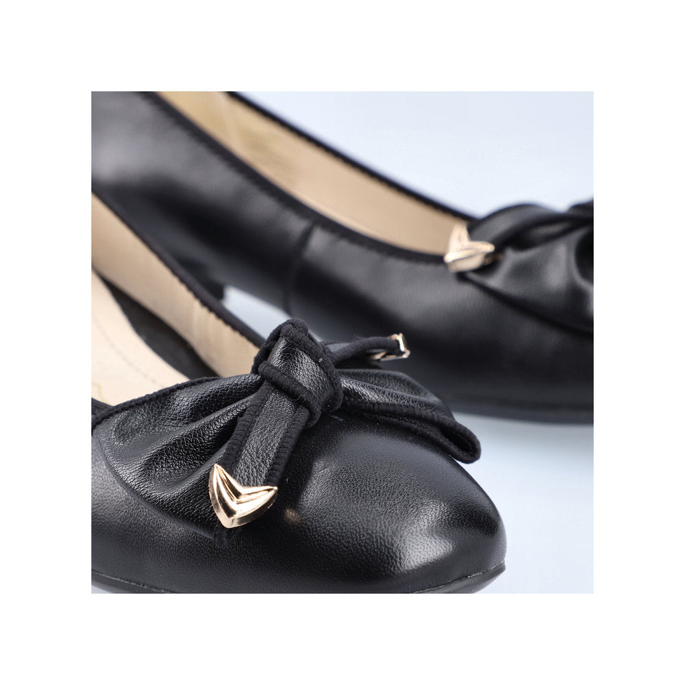 Rieker 49264-00 Black Slip On Shoes with Block Heel