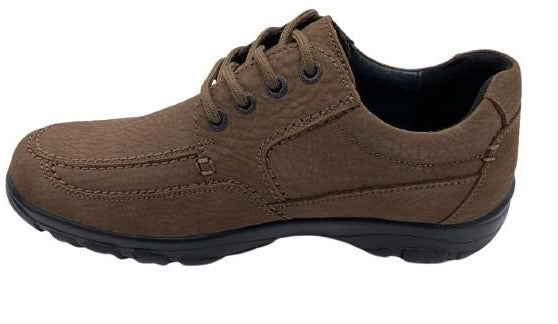 G Comfort A-7825 Coffee Nubuck Lace Up Shoes