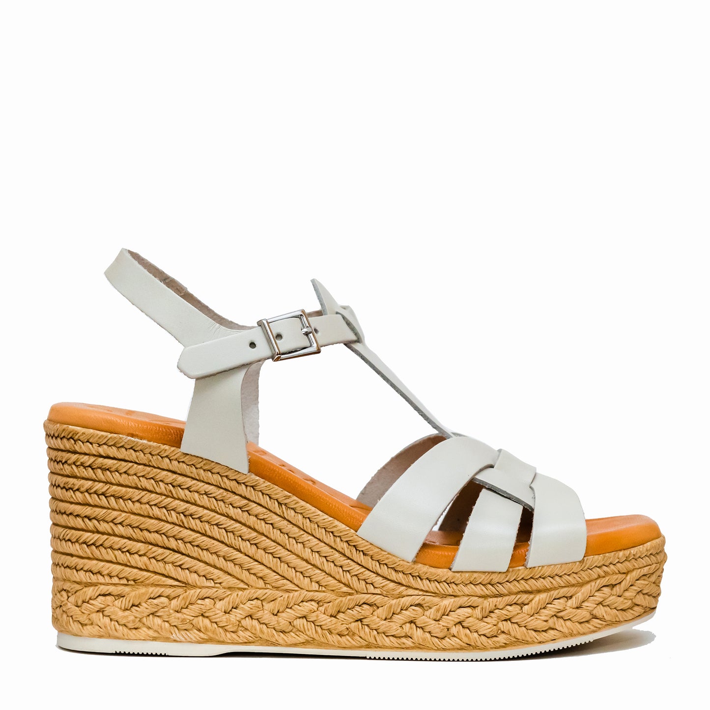 Oh My Sandals 5225 Beige Wedge Sandals
