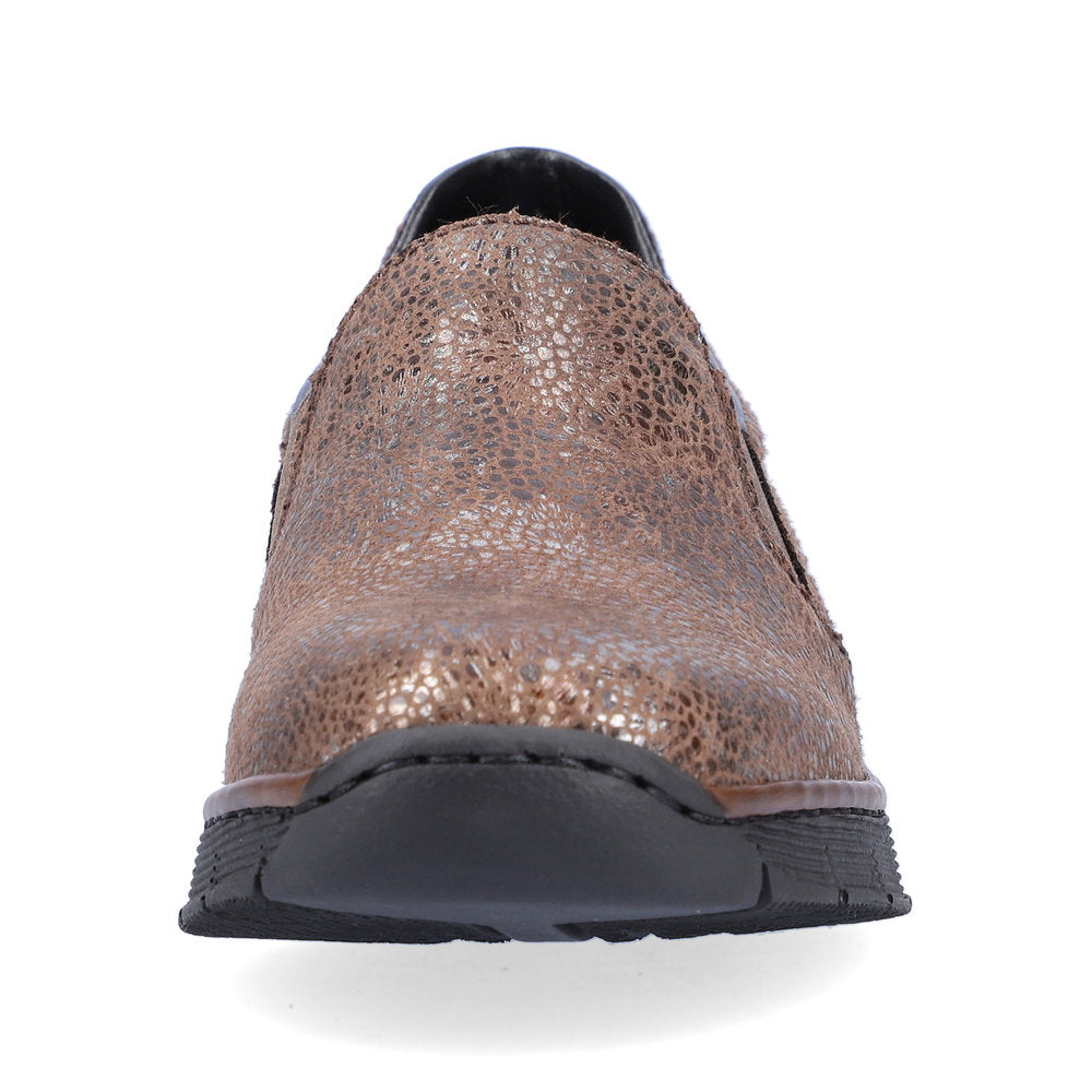Rieker 53766-24 Brown Slip On Wedge Shoes