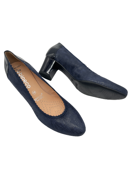 Bioeco By ARKA 5527 1235+0355 Navy Leather/Patent Heels