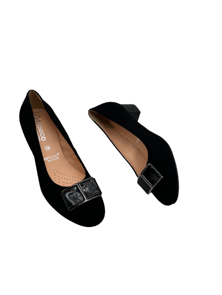 Bioeco by Arka 5632 0026+2308 Black Suede Heels