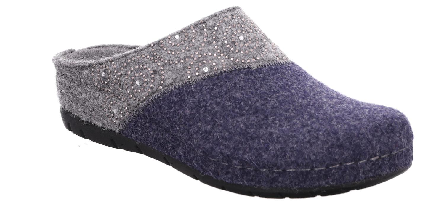 Rohde 6031 55 Jeans Blue Slippers