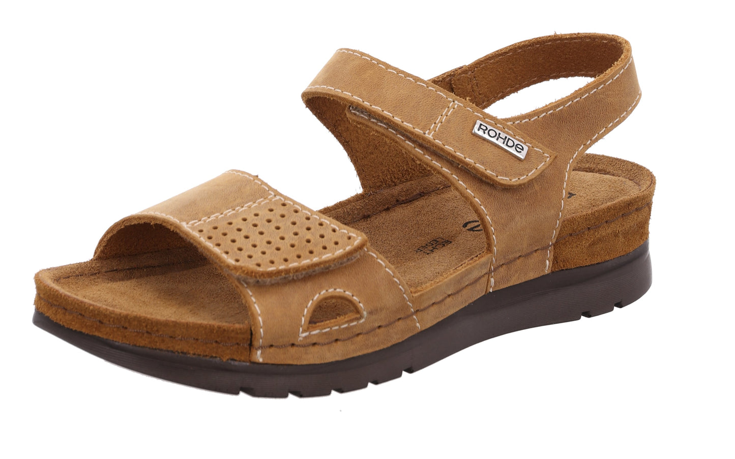 Rohde 6159 74 Cattolica Tan Nut Velcro Sandals