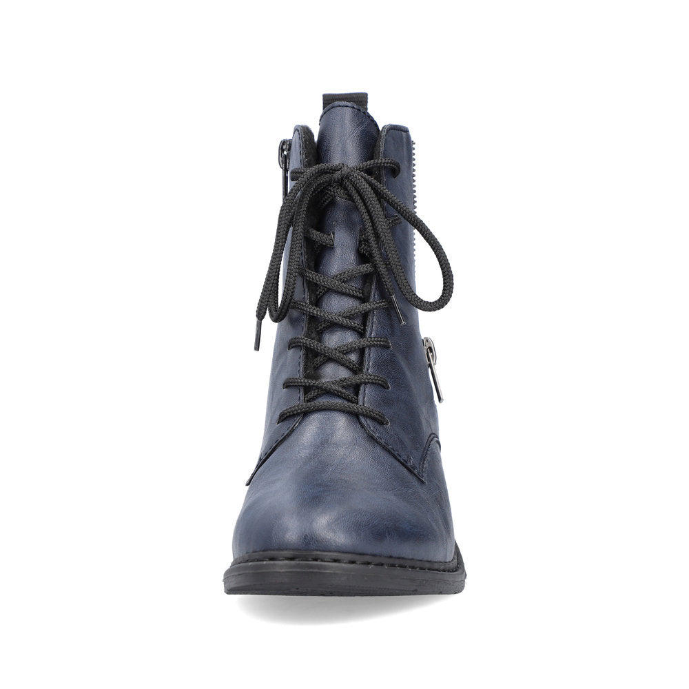 Rieker 70101-14 Ocean Navy Blue Lace Boots