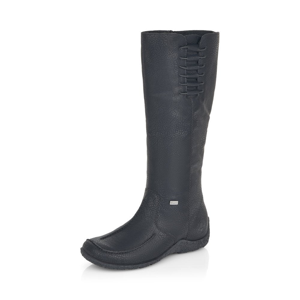 Rieker 79953-00 Tex Black Knee High Boots