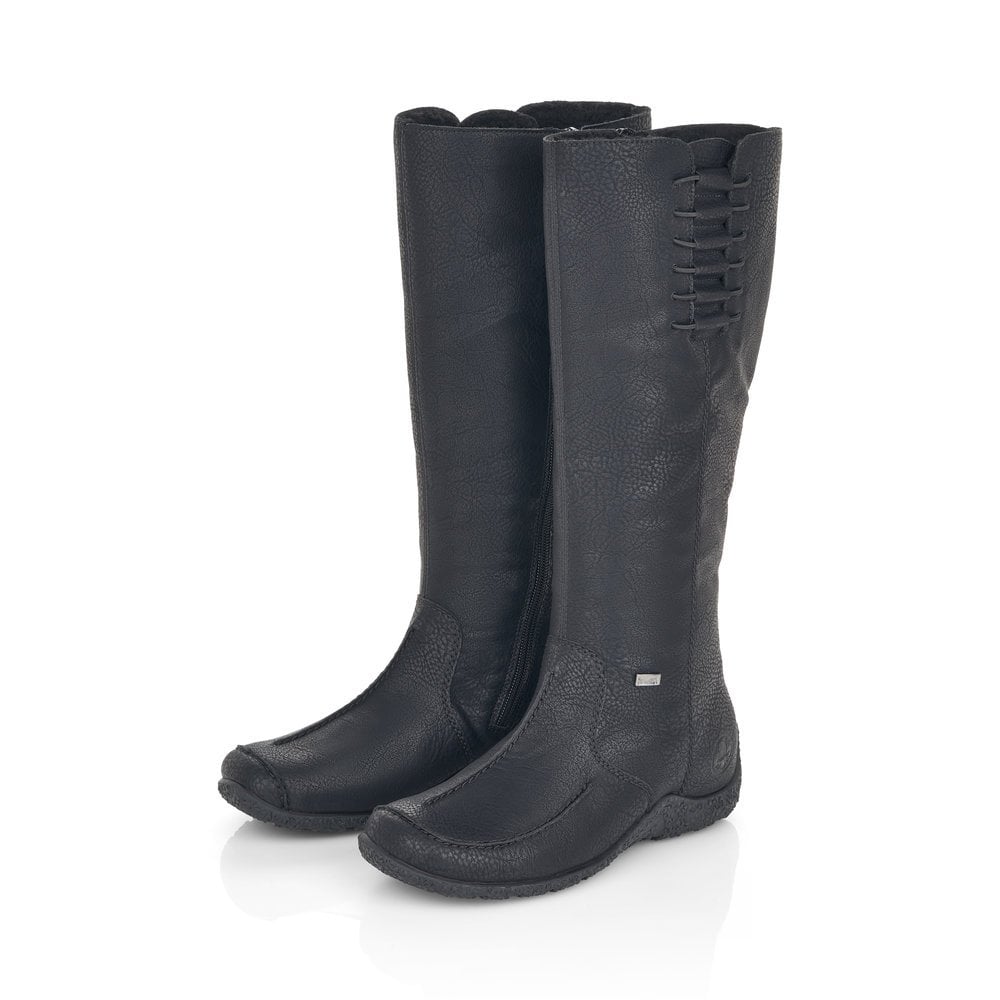 Rieker 79953-00 Tex Black Knee High Boots