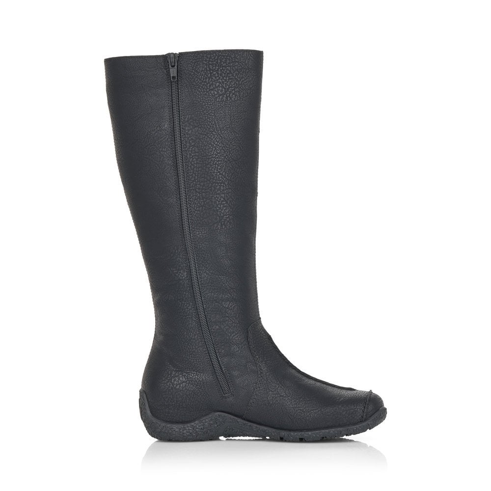 Rieker 79953-00 Tex Black Knee High Boots