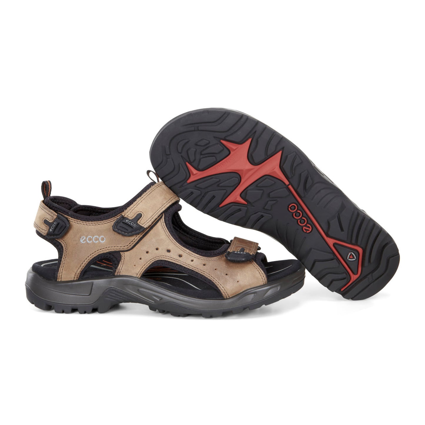 Ecco Off Road 822044 02114 Offroad Andes II Brown Velcro Sandals