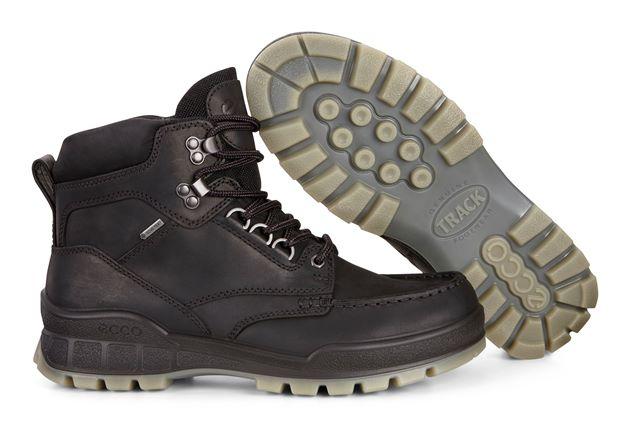 Ecco 831704 51052 Track 25 Black/Black Pull Up/Oil Nubuck Boots