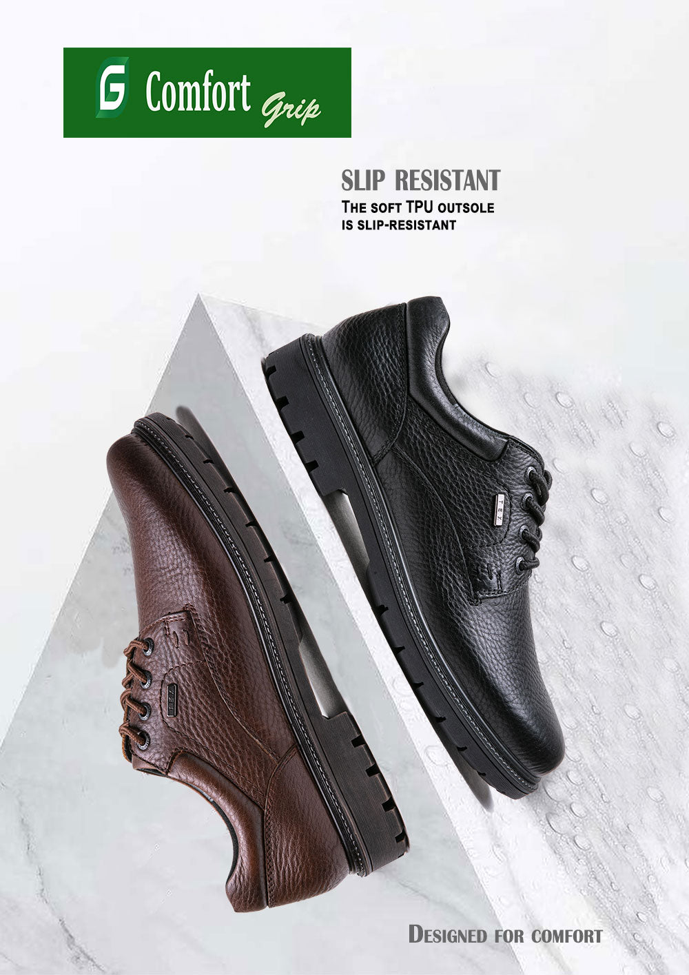 G Comfort 959-1S - Black Lace up shoes
