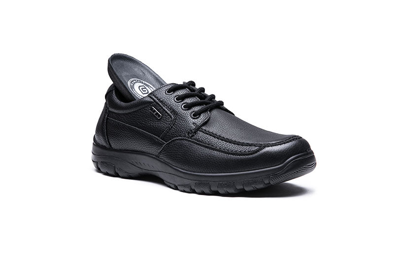 G Comfort A-7825 Black Tex Lace Up Shoes