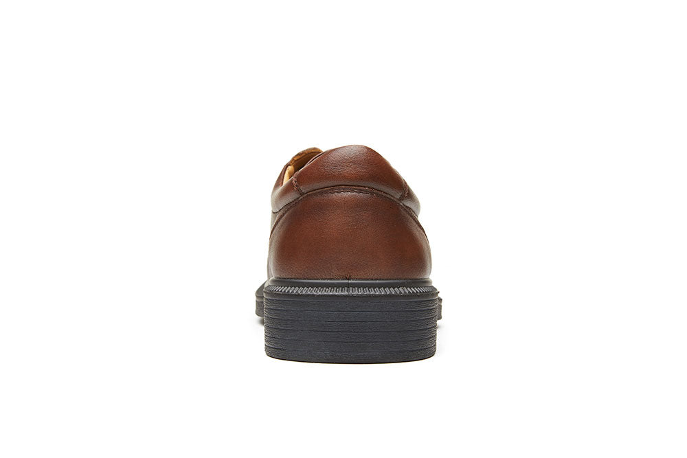 G Comfort A-996 Cognac Tan Tex Softnappa Lace up Shoes