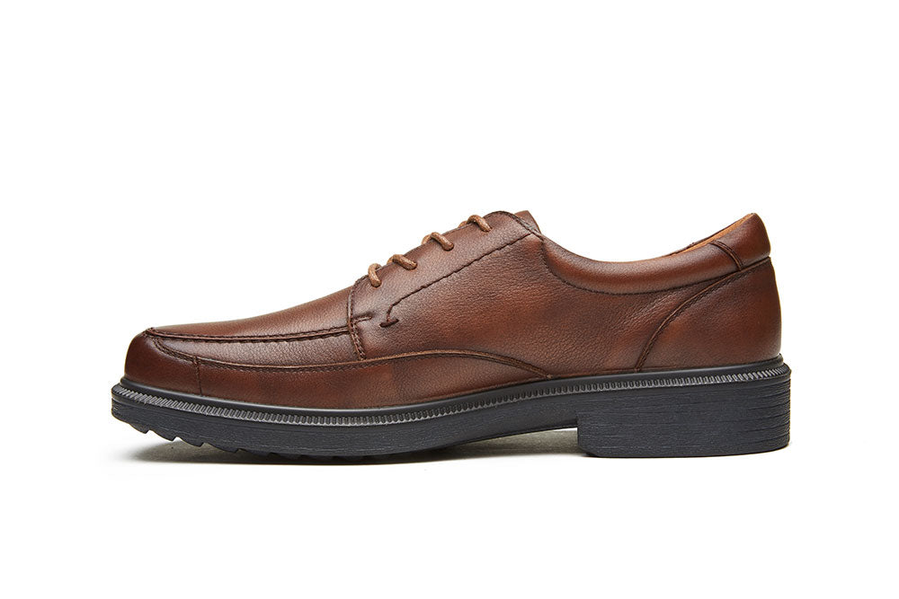 G Comfort A-996 Cognac Tan Tex Softnappa Lace up Shoes