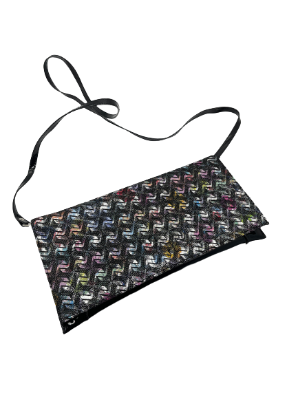 Bioeco by Arka B0002 1622+0007 Black Multi Leather Dressy Formal Clutch Bag