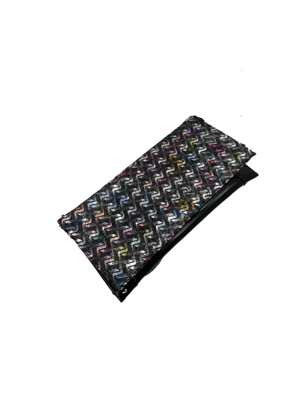 Bioeco by Arka B0002 1622+0007 Black Multi Leather Dressy Formal Clutch Bag