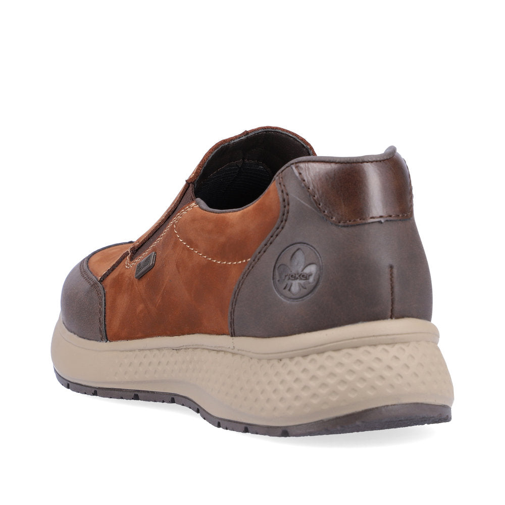 Rieker B7654-22 Tex Tan/Brown Casual Slip On Shoes