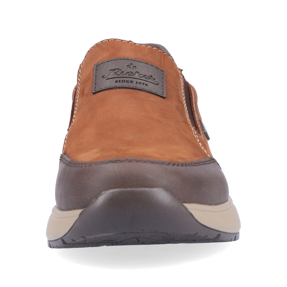 Rieker B7654-22 Tex Tan/Brown Casual Slip On Shoes