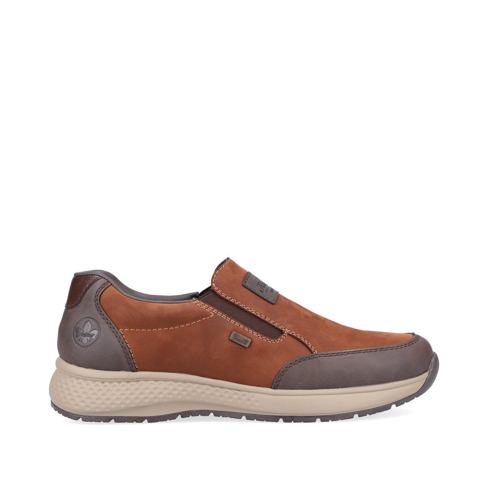 Rieker B7654-22 Tex Tan/Brown Casual Slip On Shoes