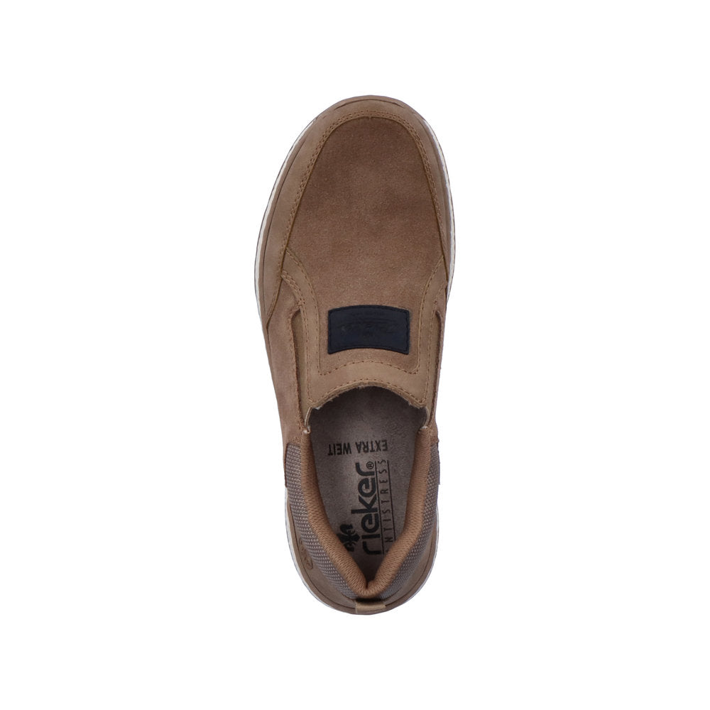 Rieker B9053-64 Beige H Fit Slip On Shoes