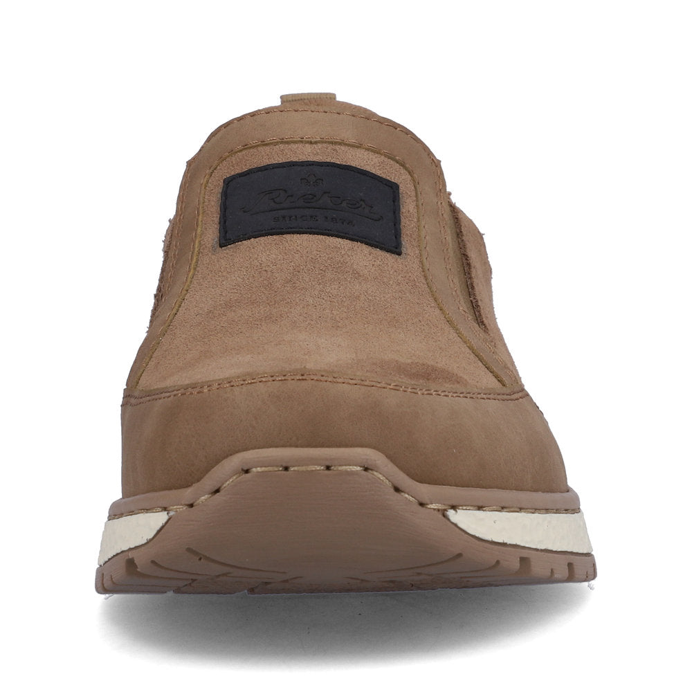 Rieker B9053-64 Beige H Fit Slip On Shoes
