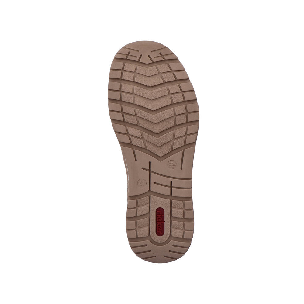 Rieker B9053-64 Beige H Fit Slip On Shoes