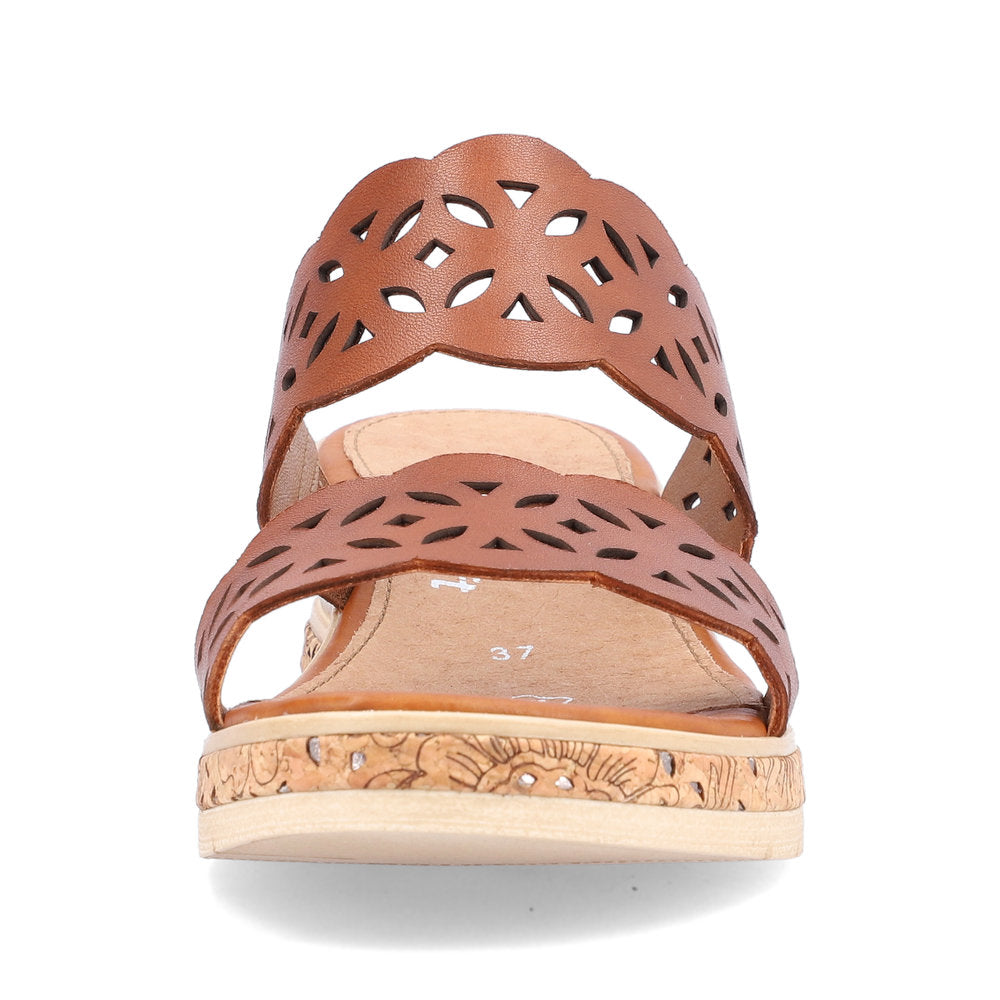 Remonte D3065-24 Brown Slip On Wedge Sandals