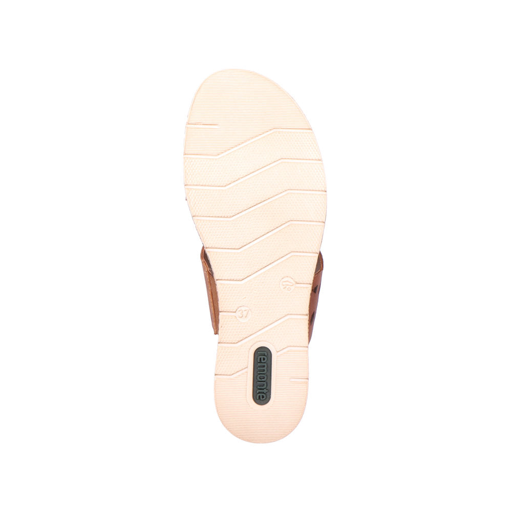 Remonte D3065-24 Brown Slip On Wedge Sandals