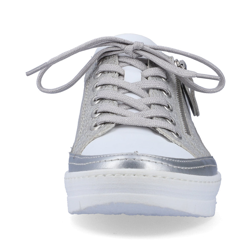 Remonte D5826-90 Silver Platinum Trainers with Zip