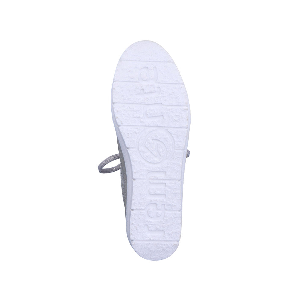 Remonte D5826-90 Silver Platinum Trainers with Zip