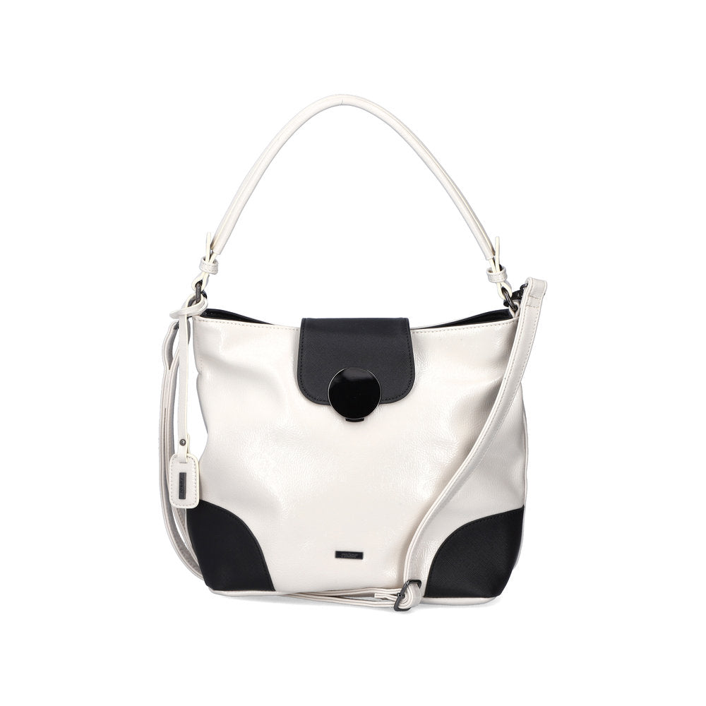 Rieker H1087-80 Off White & Black Handbag