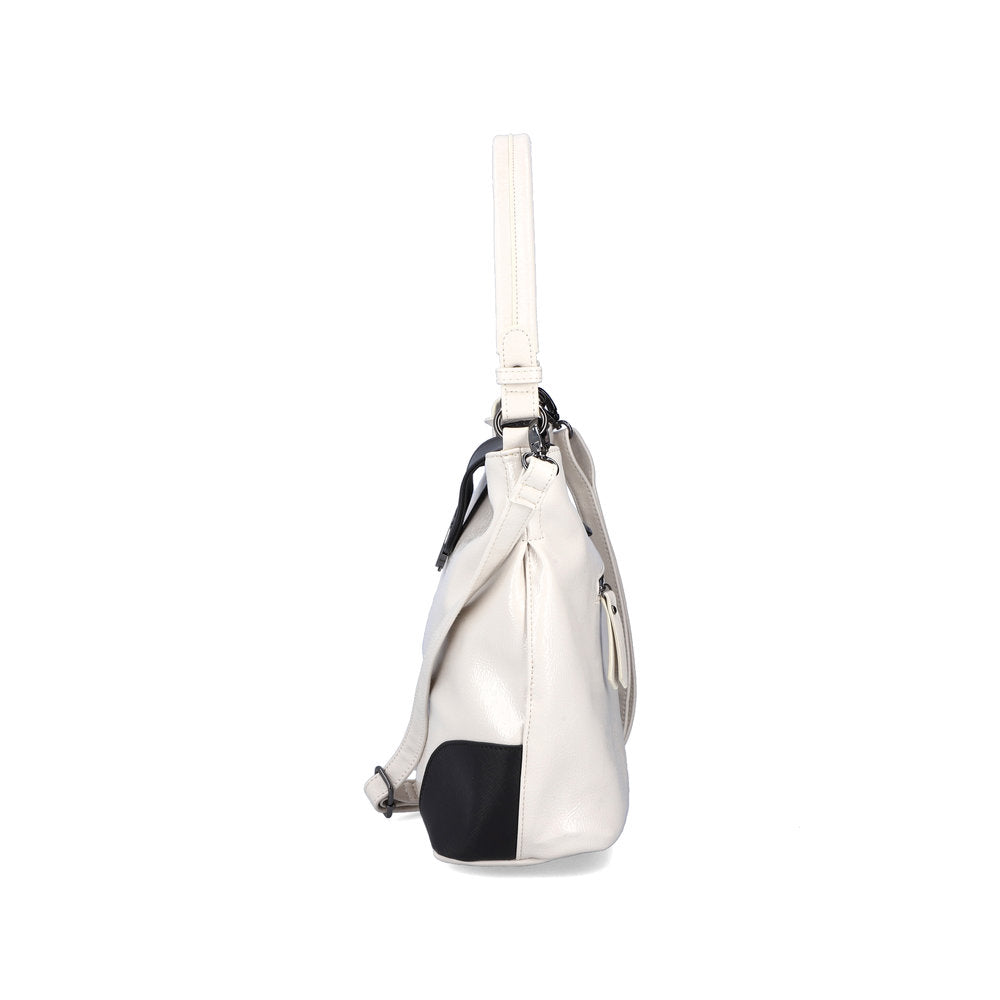 Rieker H1087-80 Off White & Black Handbag