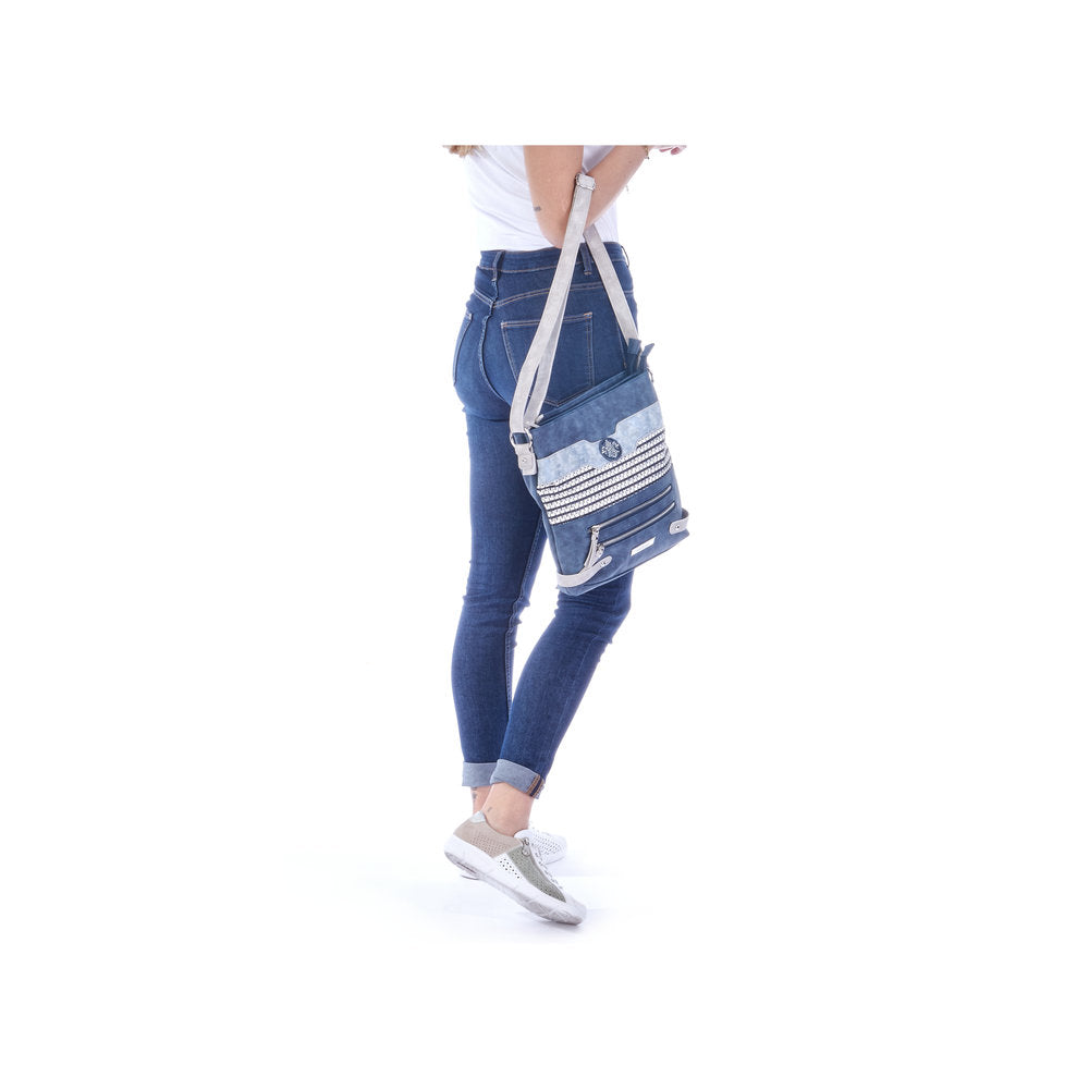 Rieker H1346-16 Blue Combi Shoulder Bag