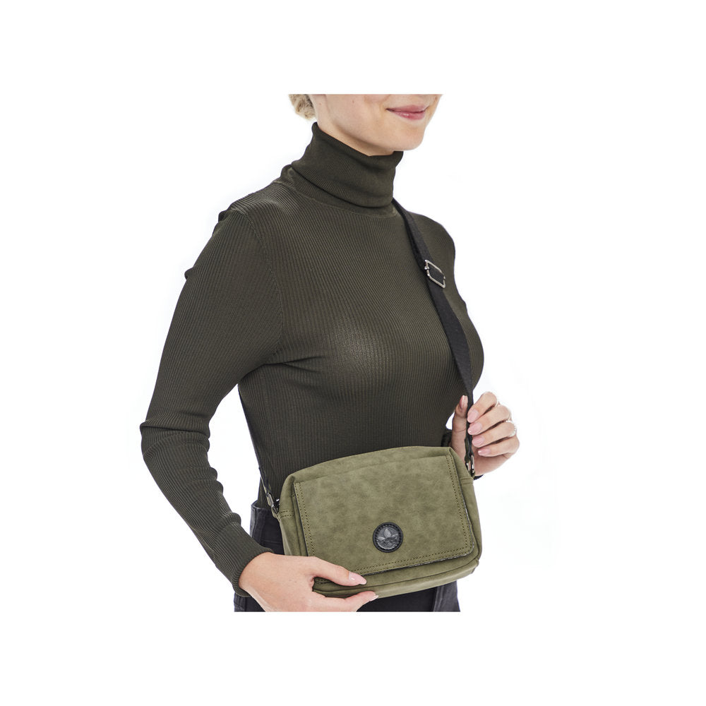 Rieker H1455-52 Khaki Green Handbag/CrossBody Bag