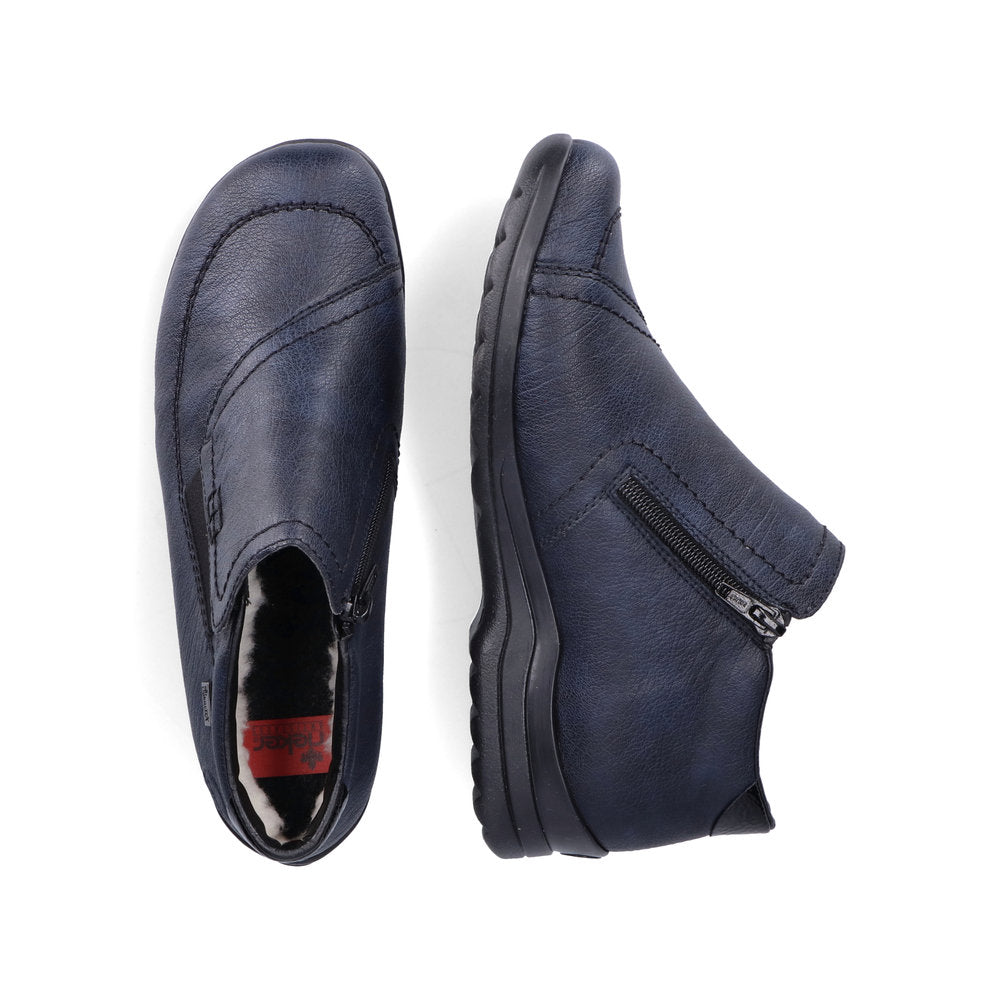 Rieker L1866-14 Tex Navy Blue Slip On Shoes